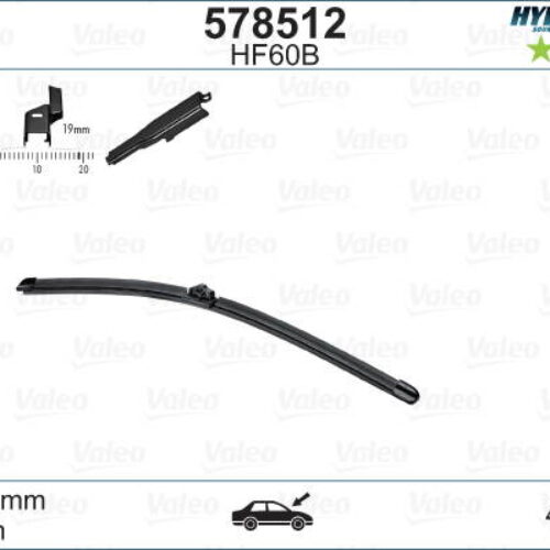 Escobilla Limpiaparabrisas Valeo Hydroconnect (por Unidad)